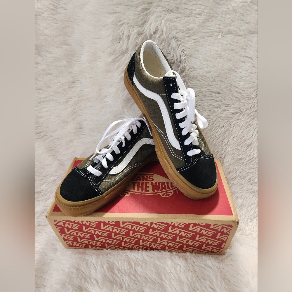Vans Style 36 in 2-Tone black/gum LOW TOP New In Box